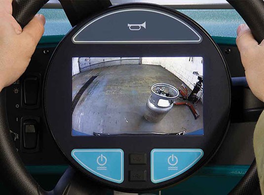 M17 sweeper-scrubber back up camera